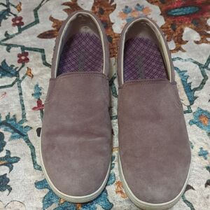 Women's Suede Slip-On Loafers - Taupe